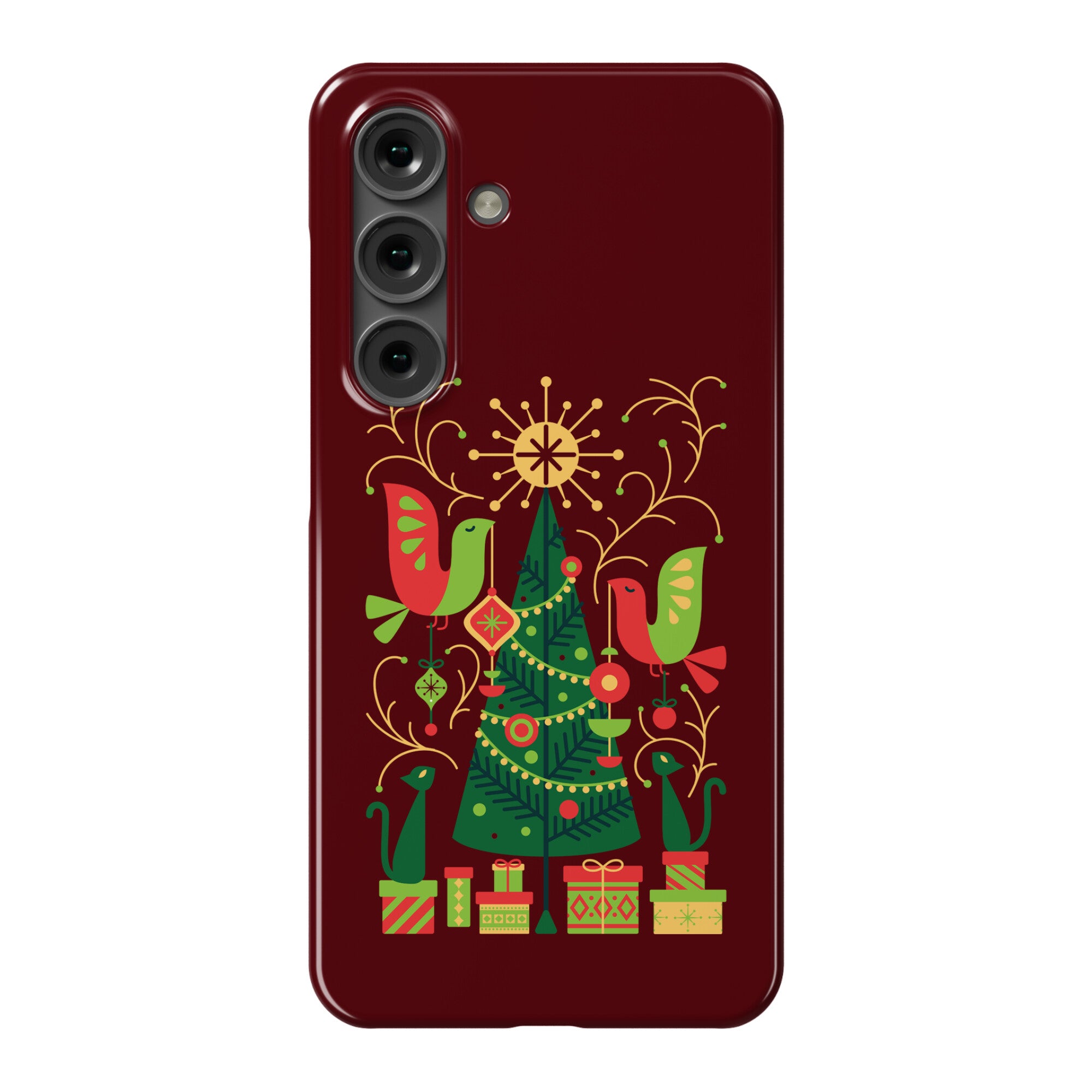 Vintage Christmas Tree Decorating Phone Case